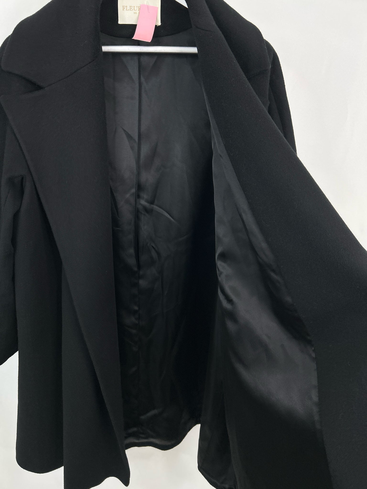 Fleurette Size 20 Black Women Coat