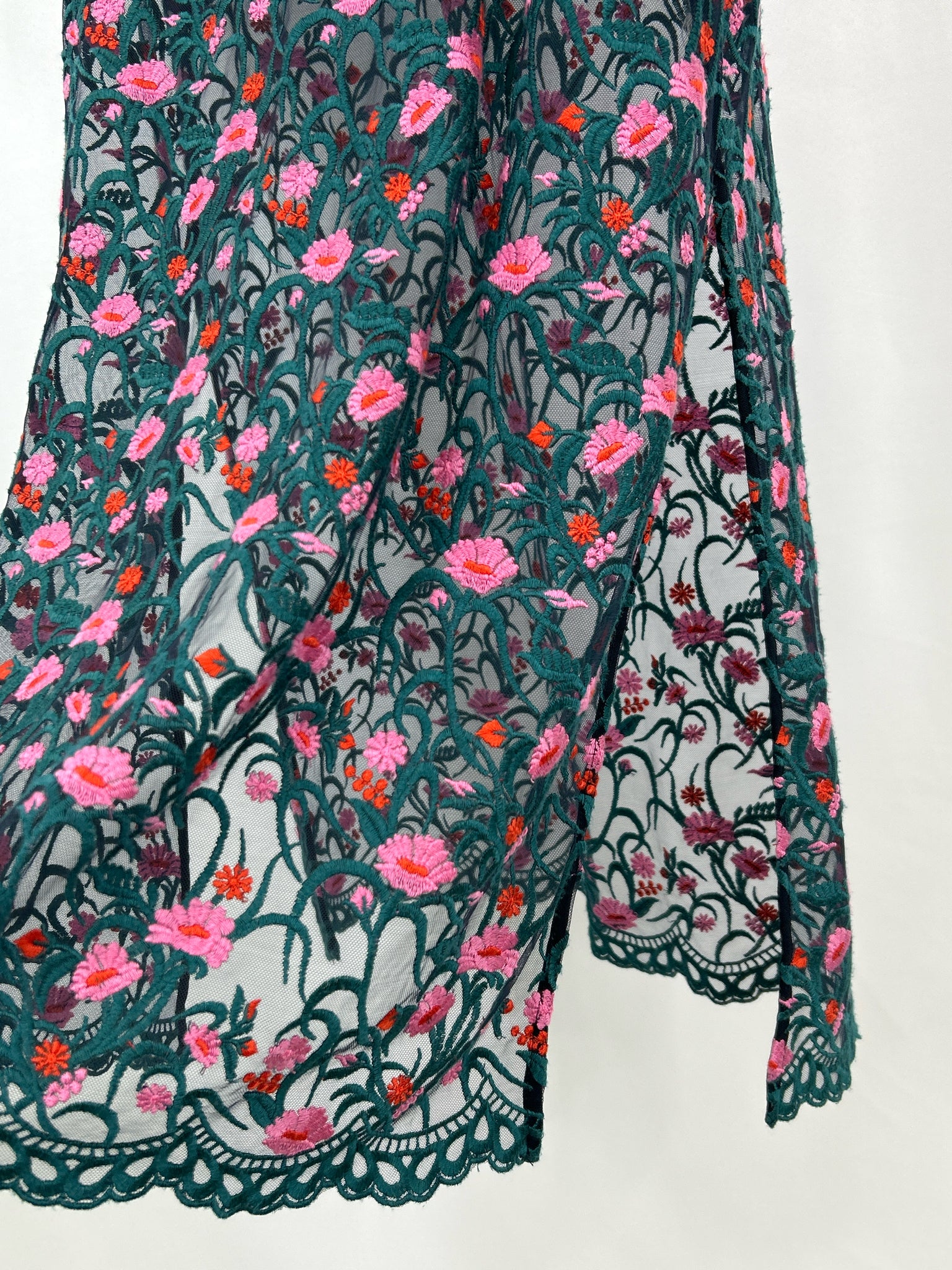 MOULINETTE SOEURS Size XL Green & Pink Women Dress