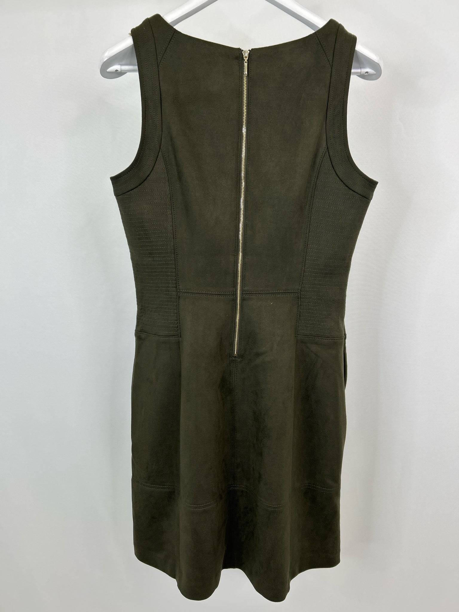 White House Black Market Size 10 Olive Green Women Dress
