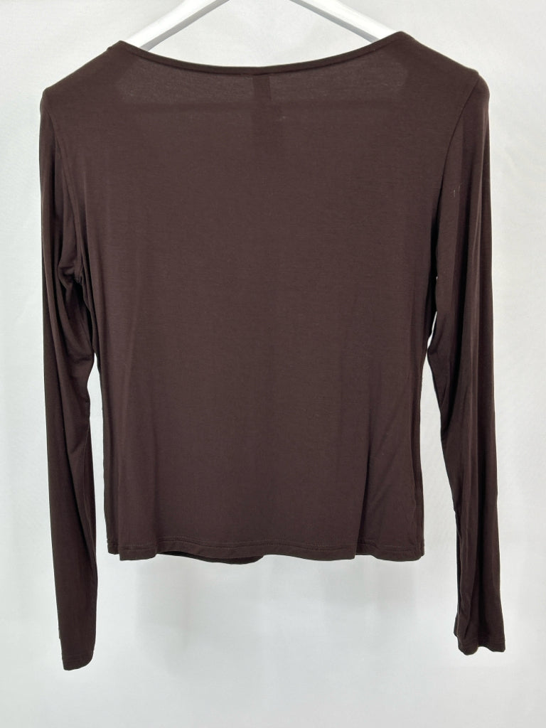 LULULEMON Women Size L Brown Top