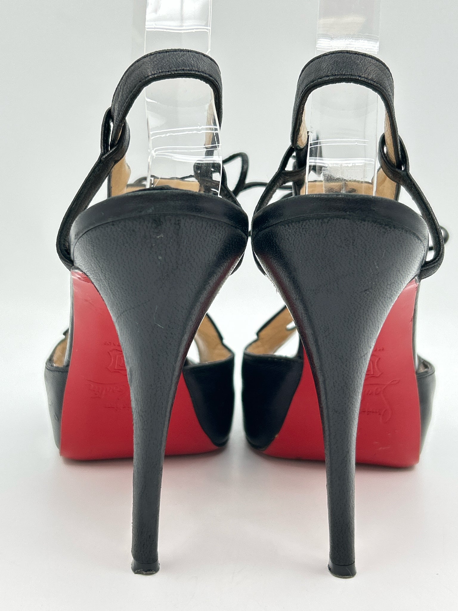 CHRISTIAN LOUBOUTIN Size 38.5 Black Women Sandal