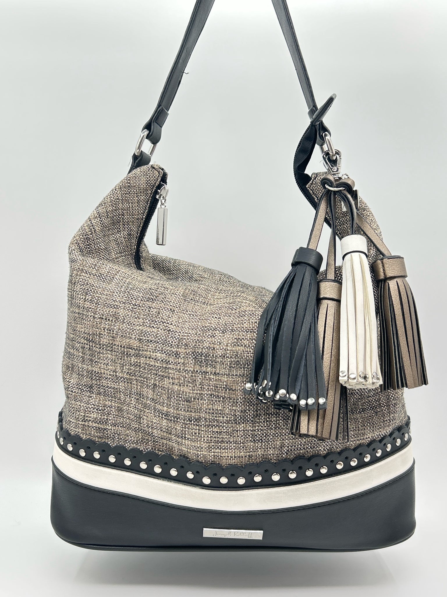 JOSEPH RIBKOFF black and brown Women Purse