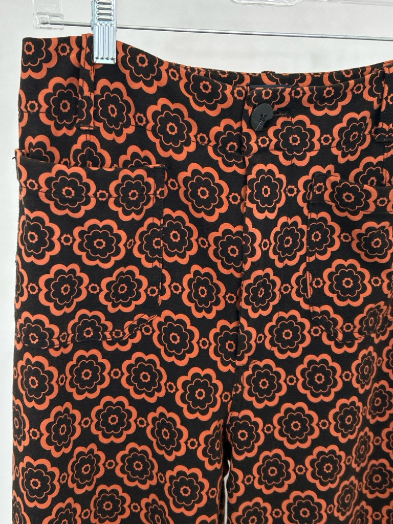 MAEVE Women Size 30/10 Orange Print Pants