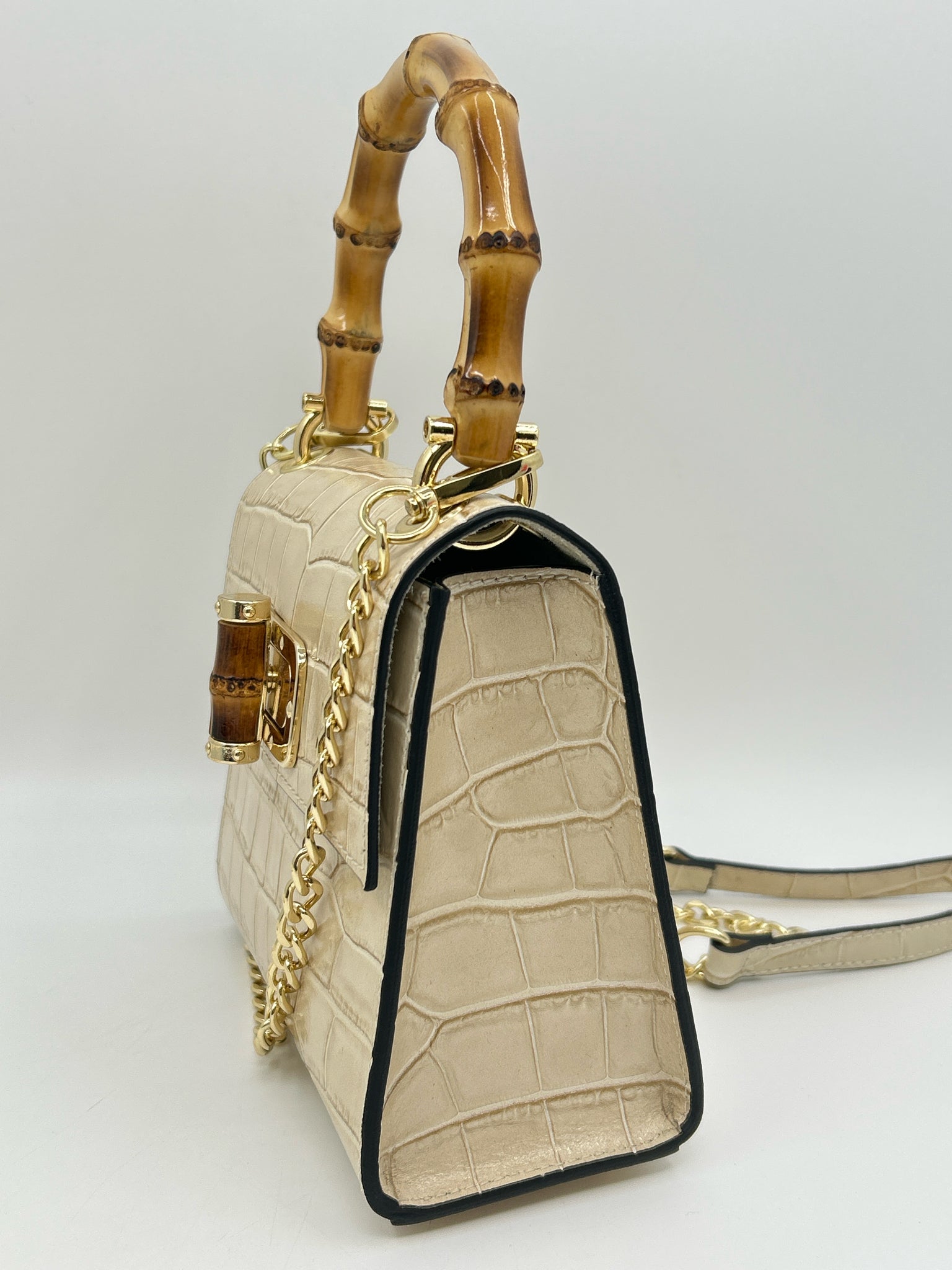 MADE IN ITALY Beige Women Purse