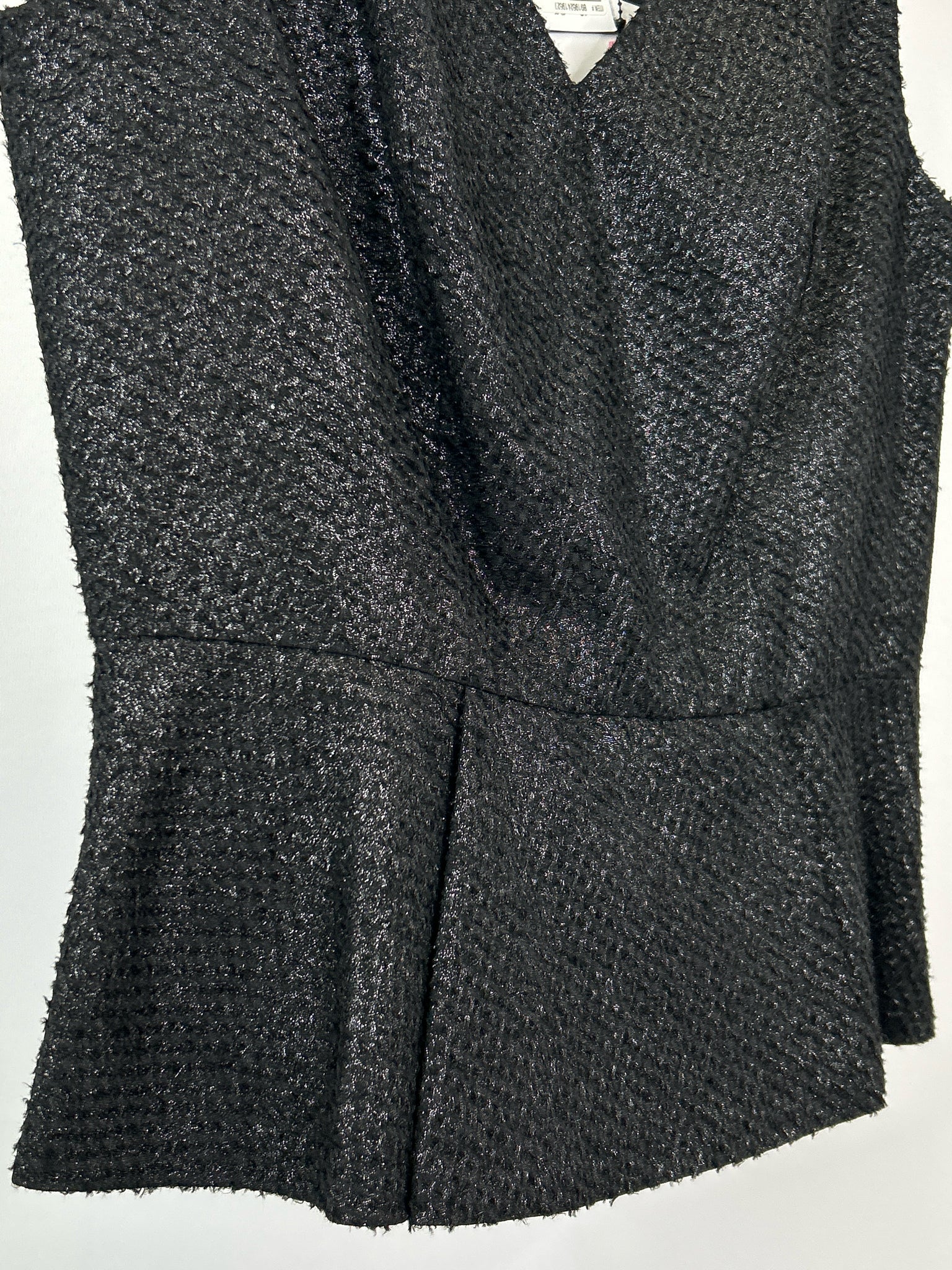 TAHARI Size S Black & Silver Women Top NWT