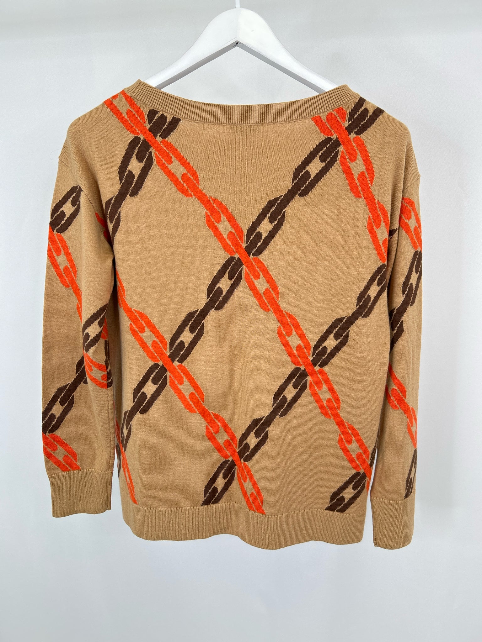 TALBOTS Size S Brown Print Women Sweater