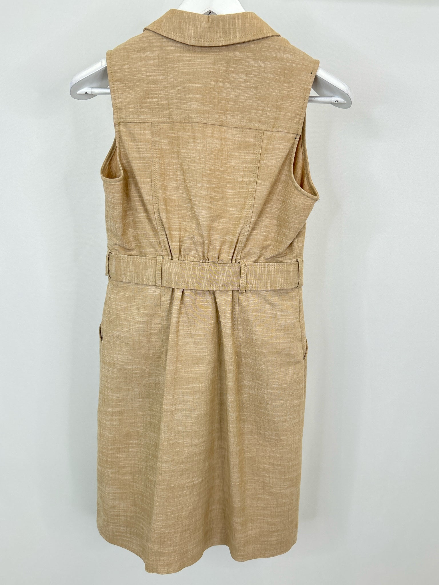 SHARAGANO Size 6P KHAKI Women Dress