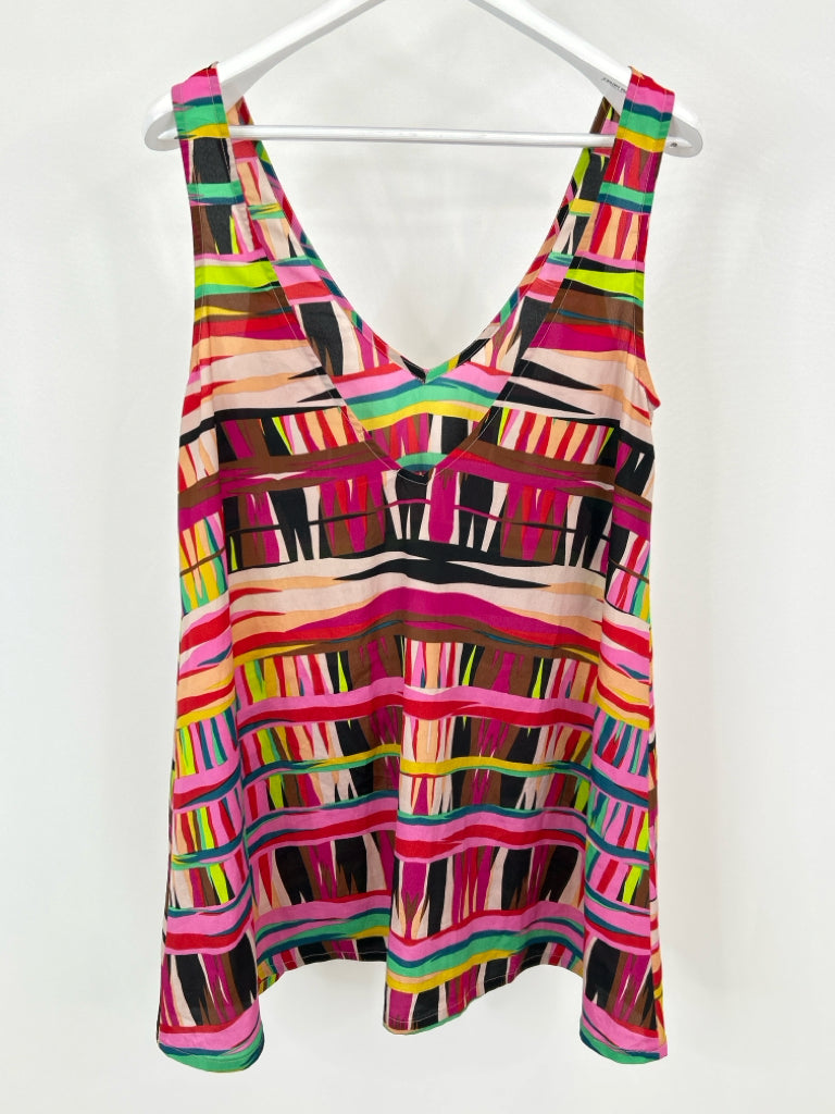 SHOW ME YOUR MUMU Size L Pink Print Women's Tunic