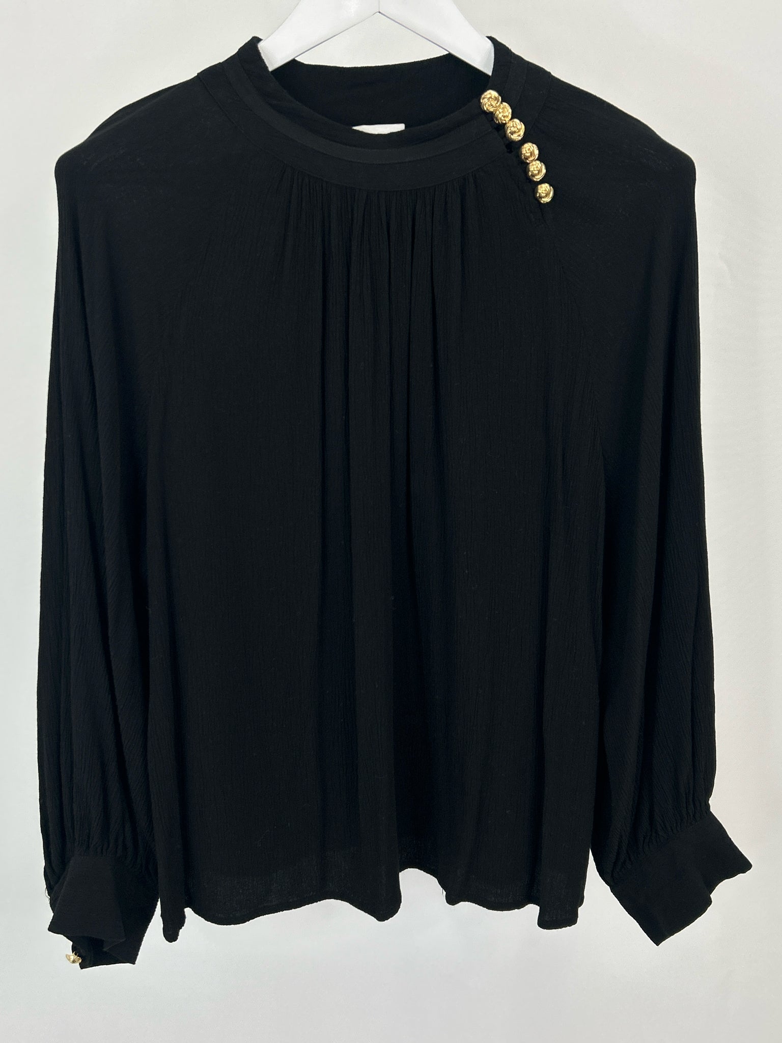 ba&sh Size L Black Women Top