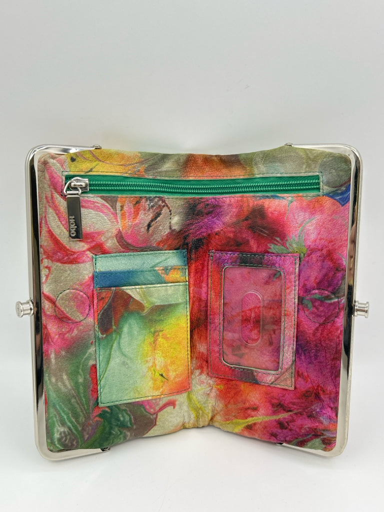 HOBO Pink floral Clutch