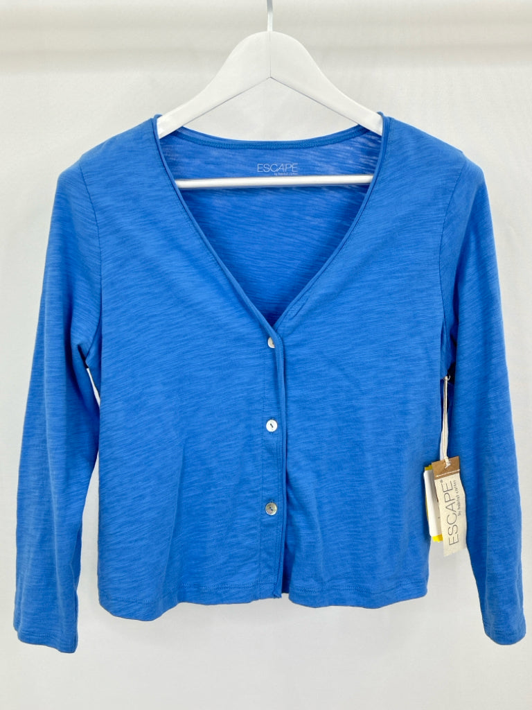 Escape by Habitat Clothes Women Size S Blue Cardigan NWT