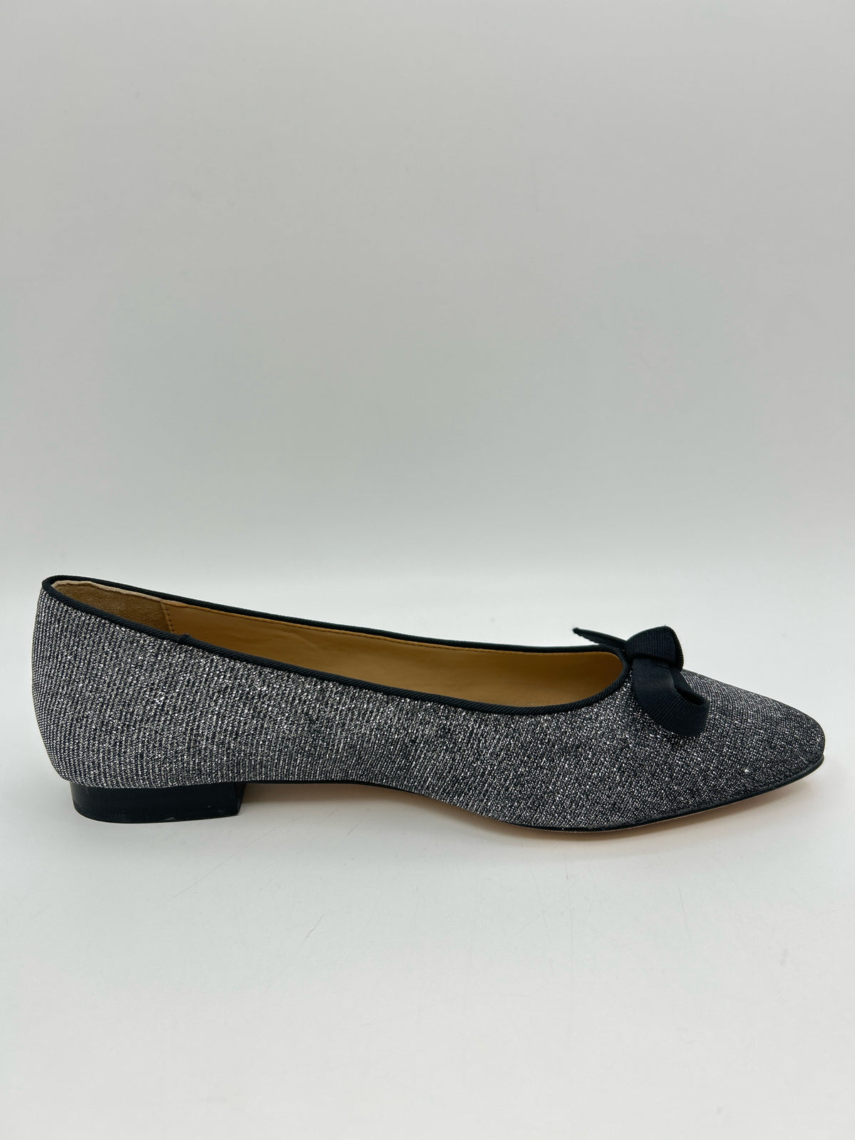 TALBOTS Size 7M Silver and Black Women Flats
