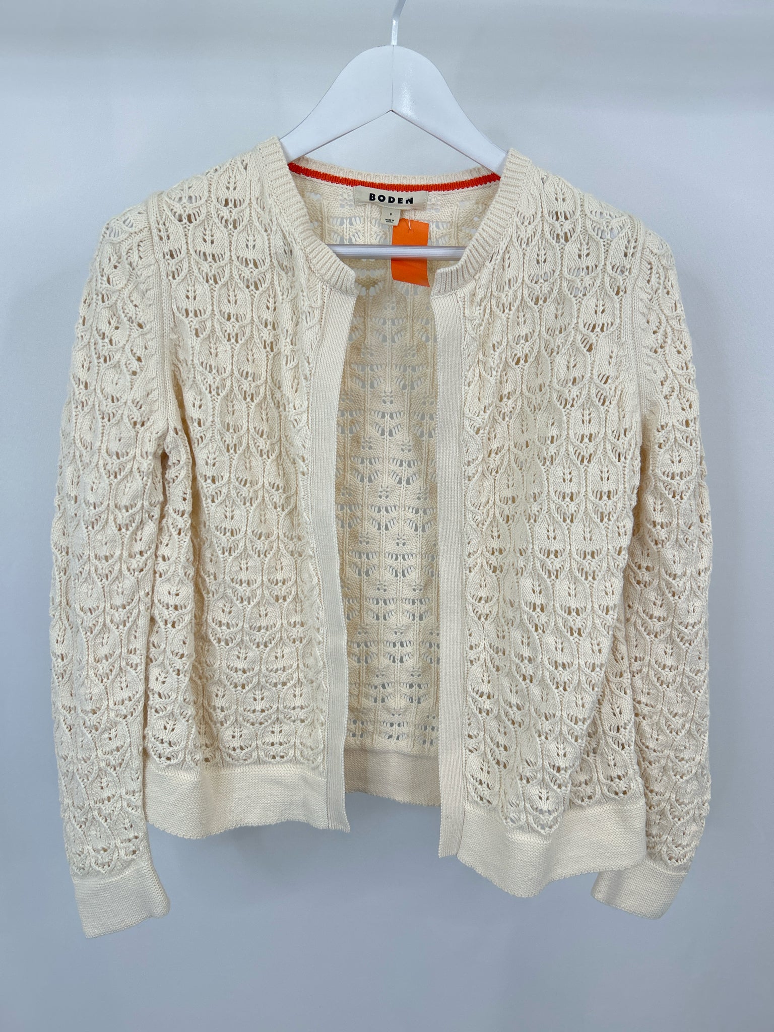 BODEN Size S Cream Women Cardigan