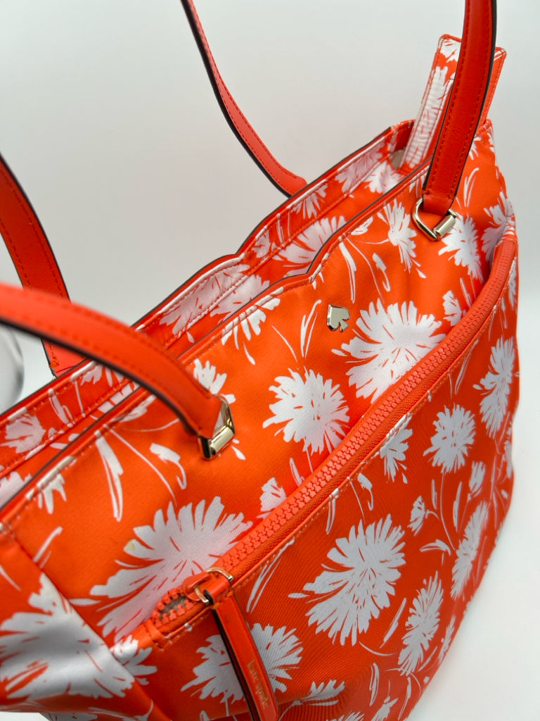 KATE SPADE ORANGE AND WHITE Tote