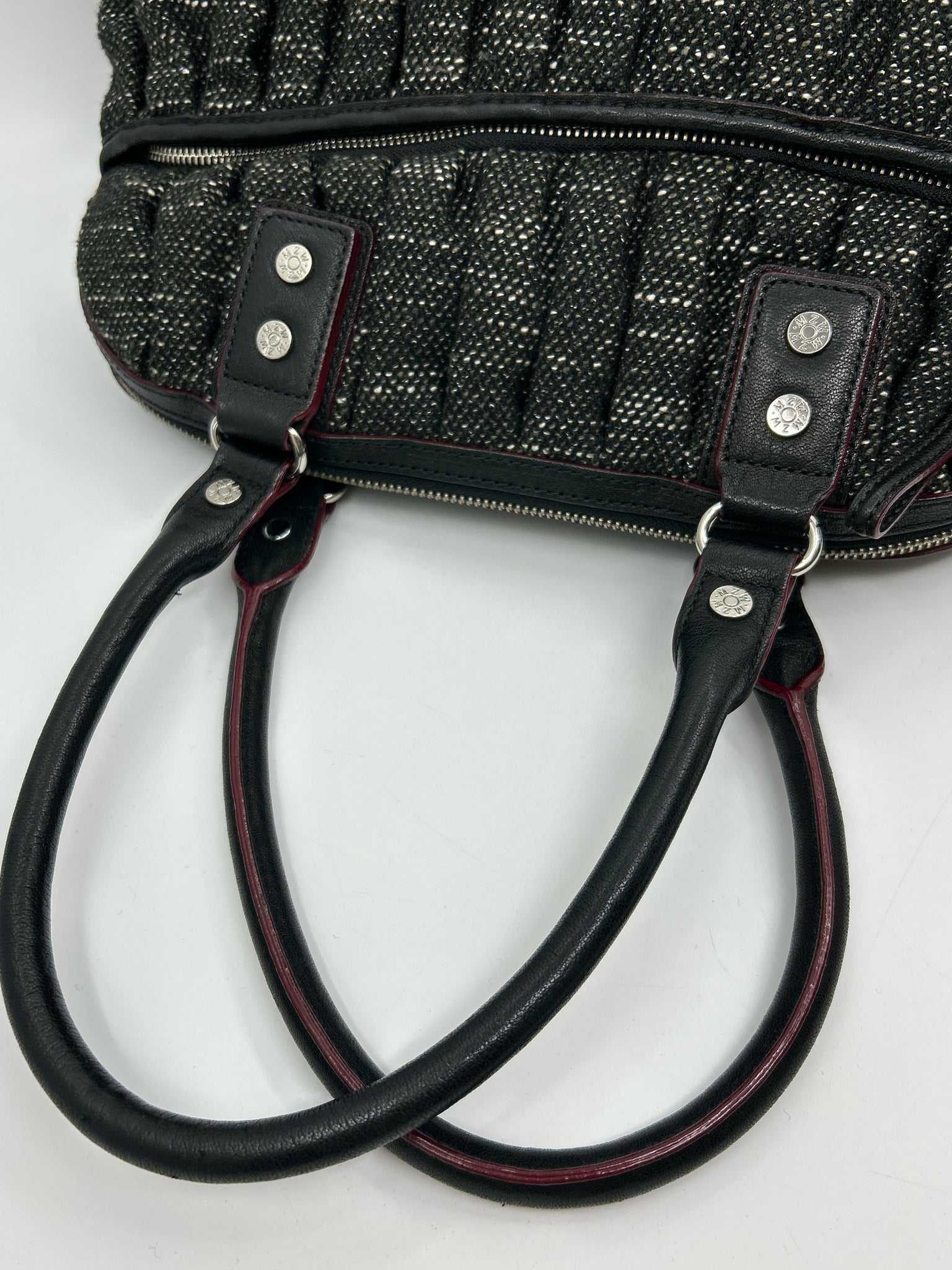 MZ WALLACE BLACK TWEED Women Purse
