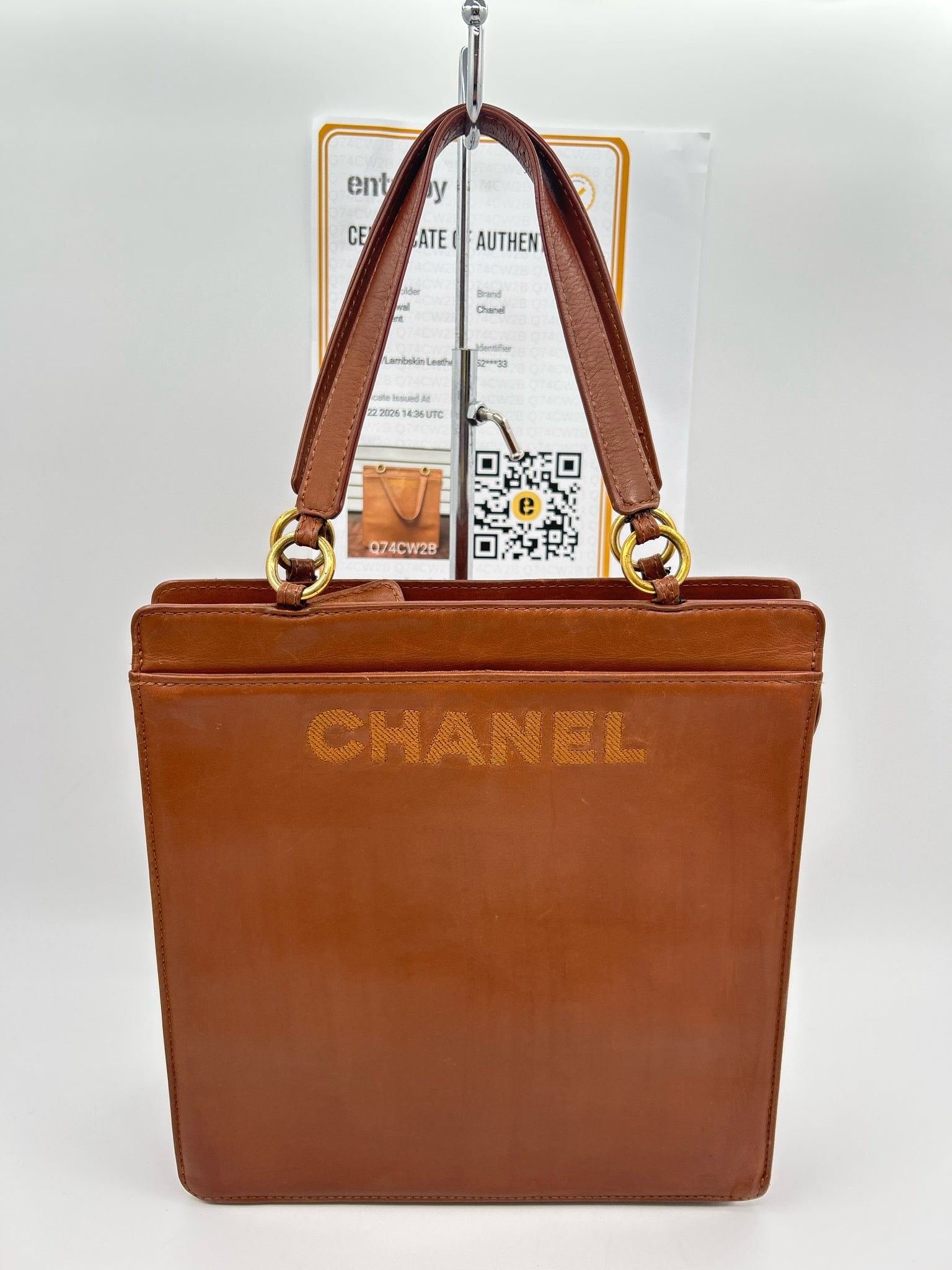 CHANEL Vintage 1998 Brown Women Tote