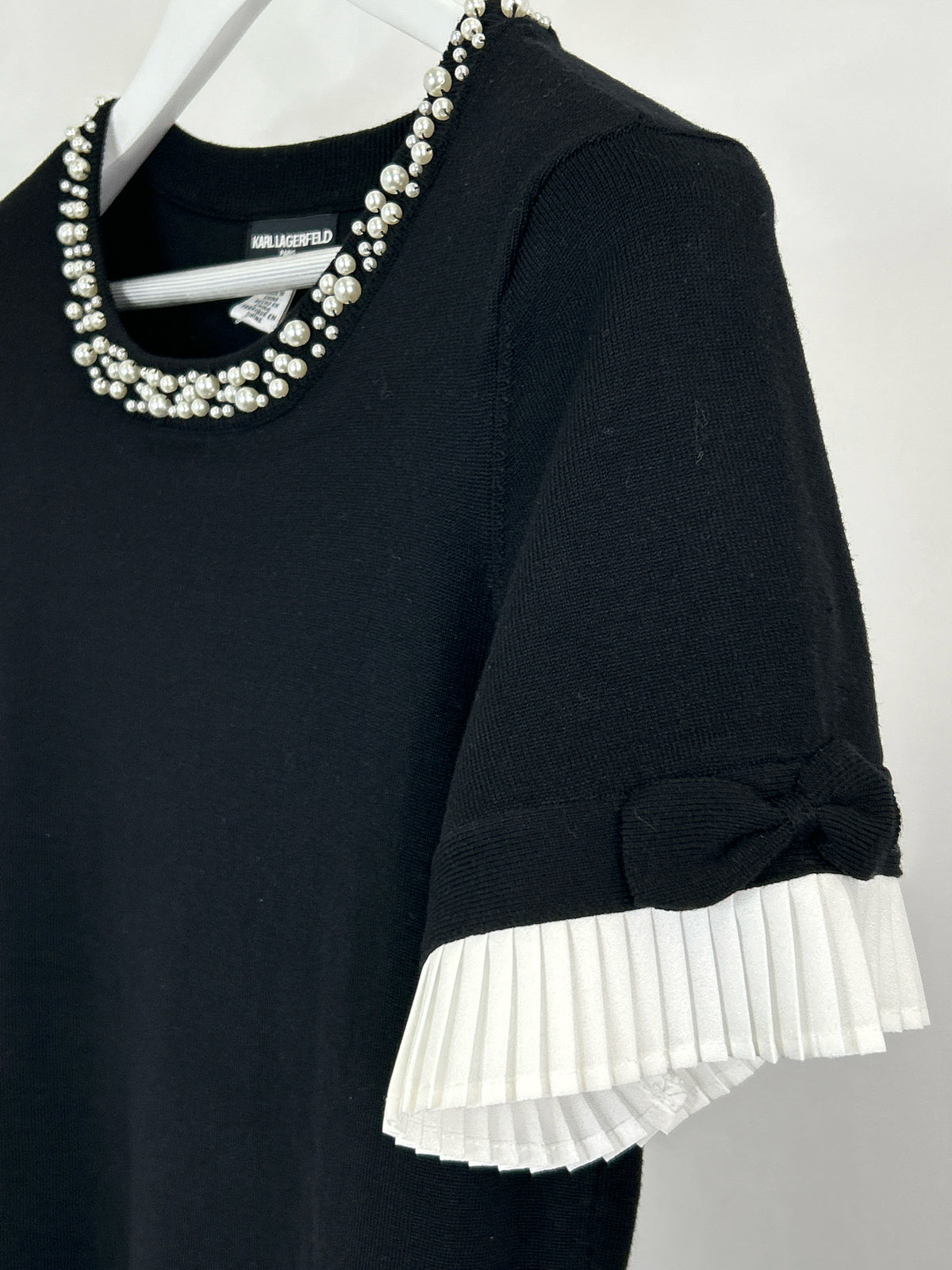 KARL LAGERFELD Size S Black Women Top