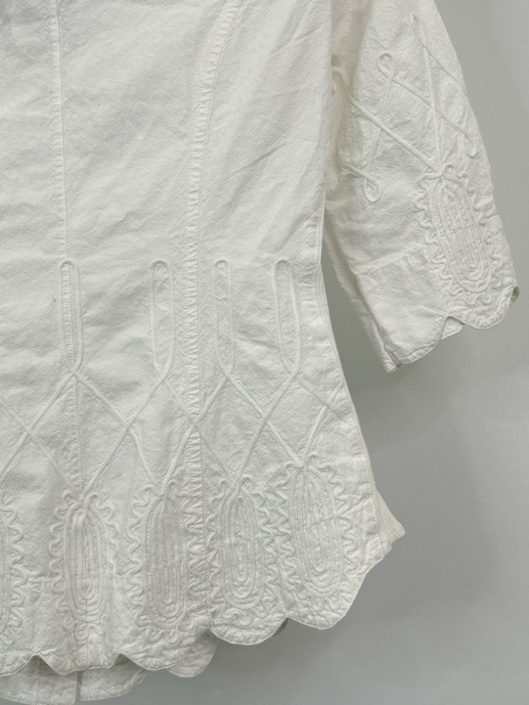 GRETTY ZUEGER Women Size S White Blouse