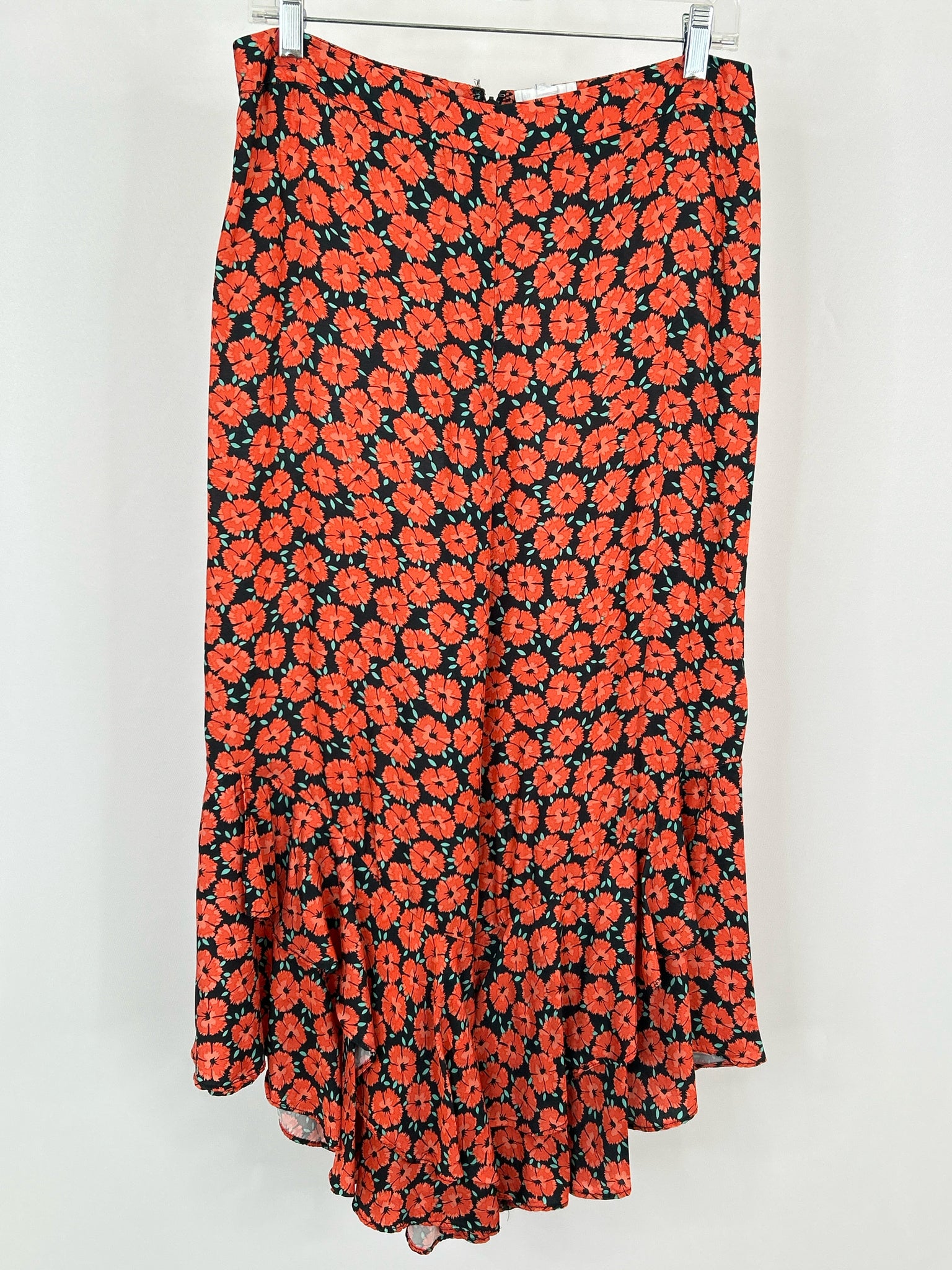ANTHROPOLOGIE Size M ORANGE FLORAL Women Pants