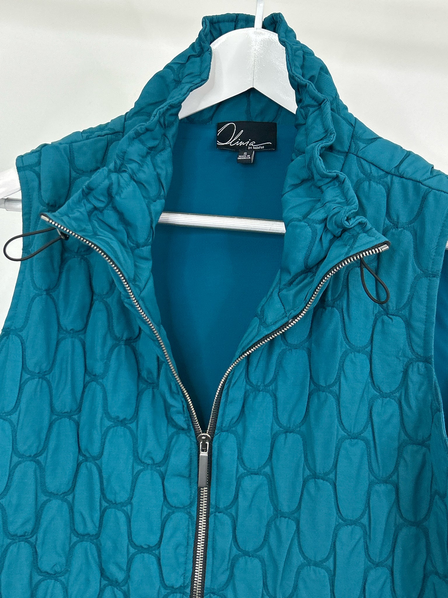 OLIVIA BY HABITAT CLOTHES Size S Teal Women Vest