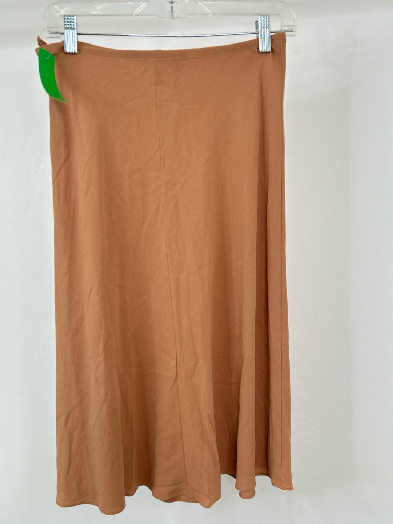 EILEEN FISHER Size P Peach Silk Skirt