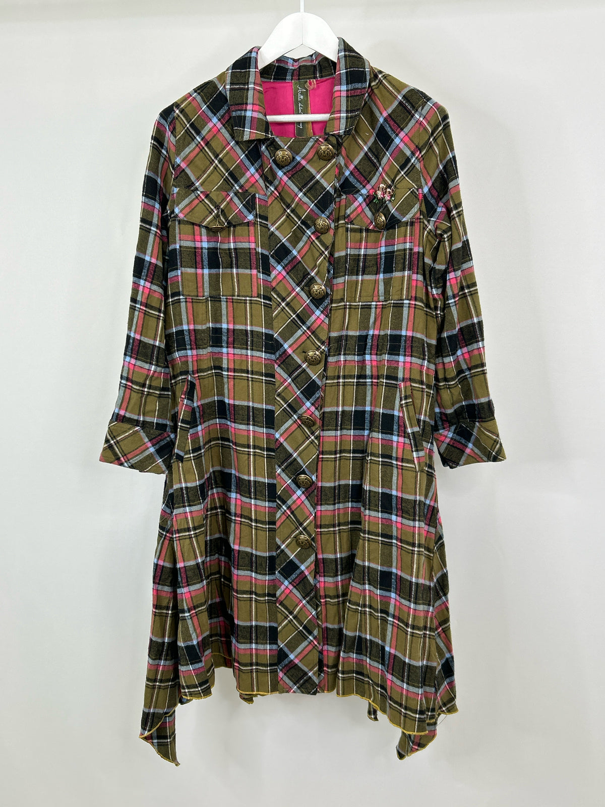 ARATTA Size M Green & Pink Women Jacket