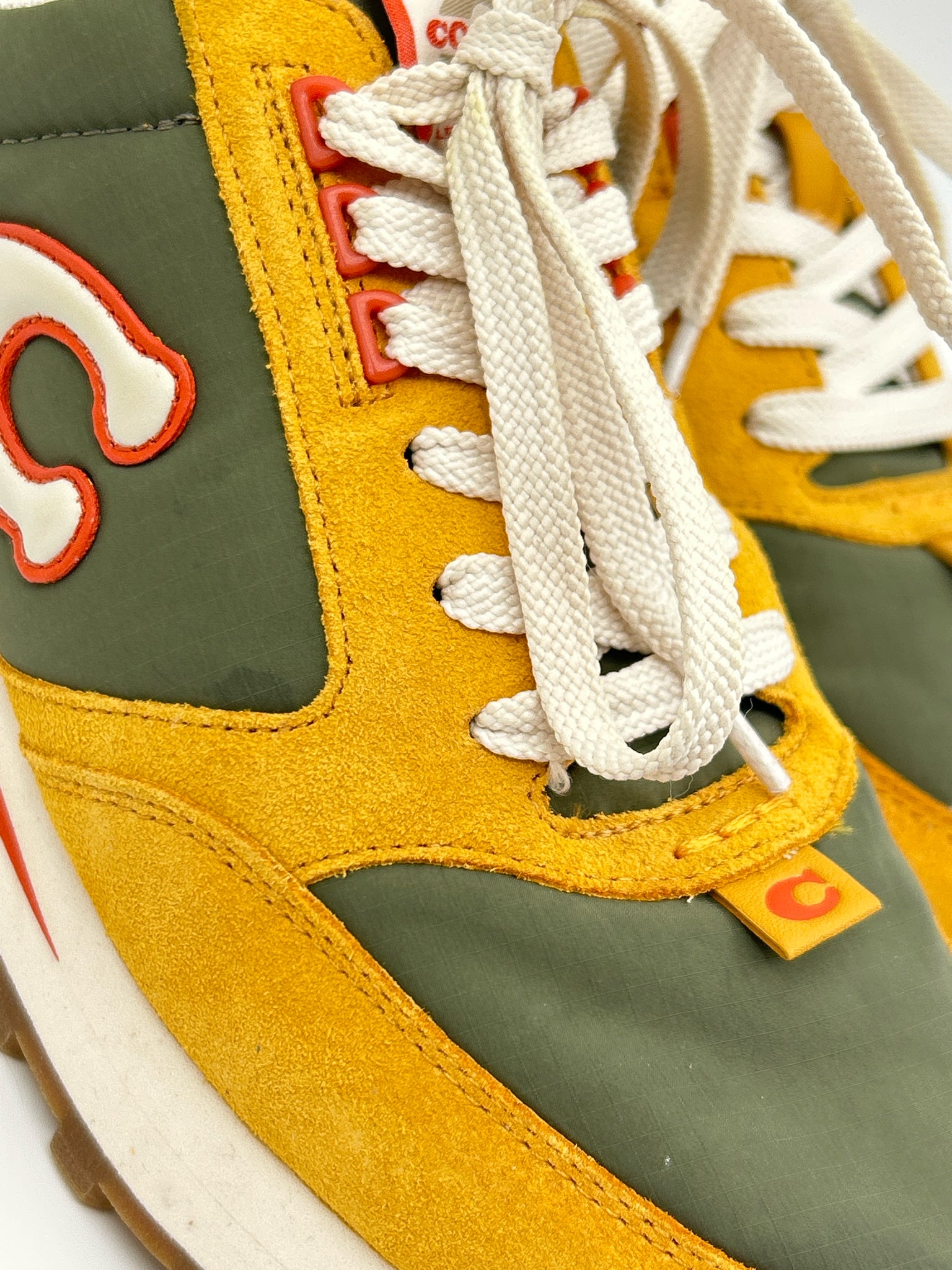 Coach Size 8B GREEN & GOLD Women Sneakers