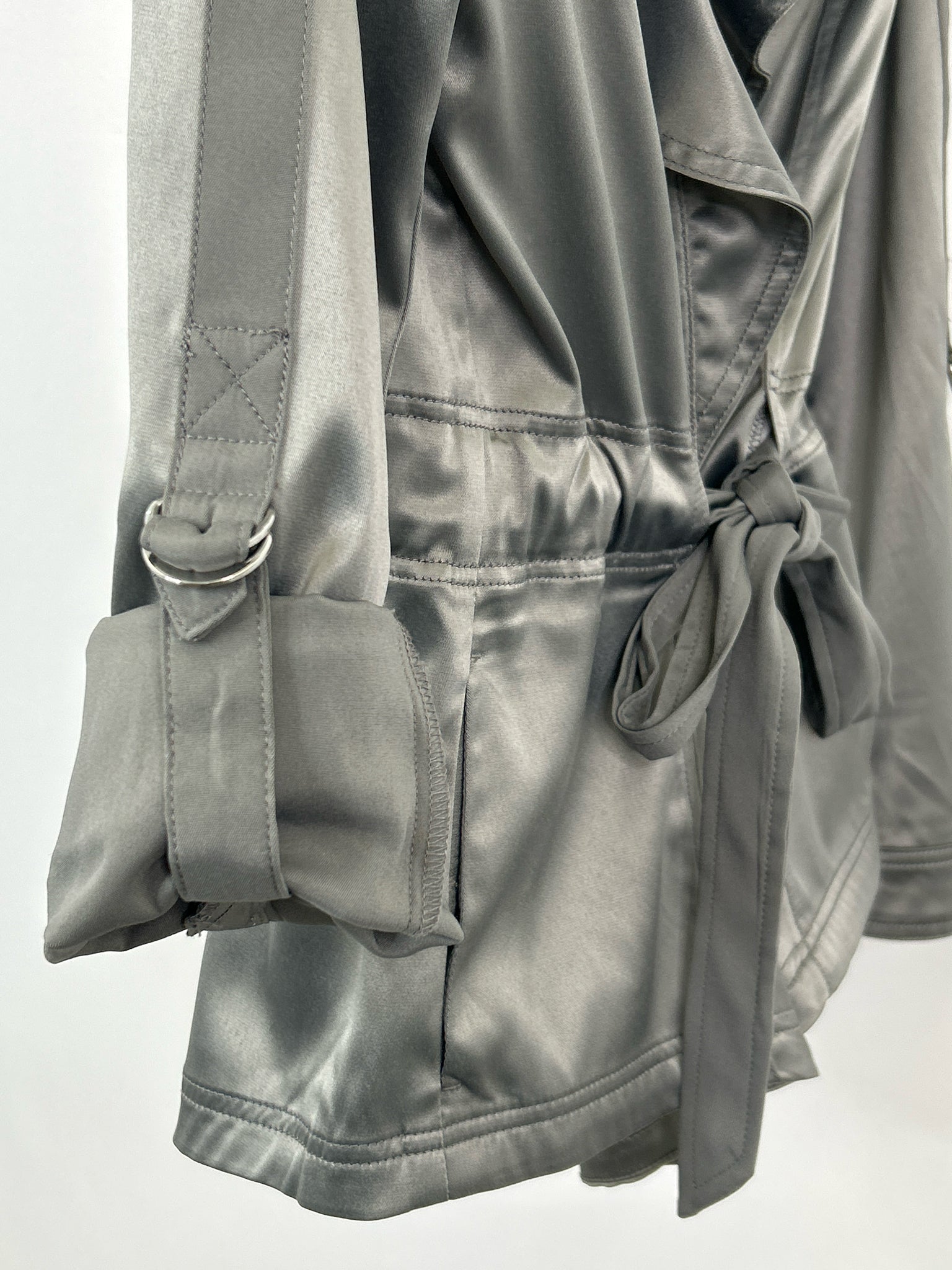 White House Black Market Size 10 Silver Women Jacket