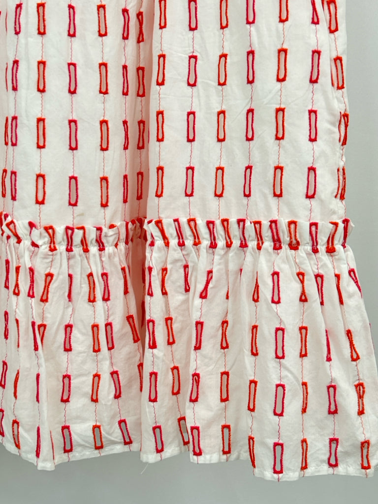 CROWN & IVY Size M WHITE AND ORANGE Women's Dress