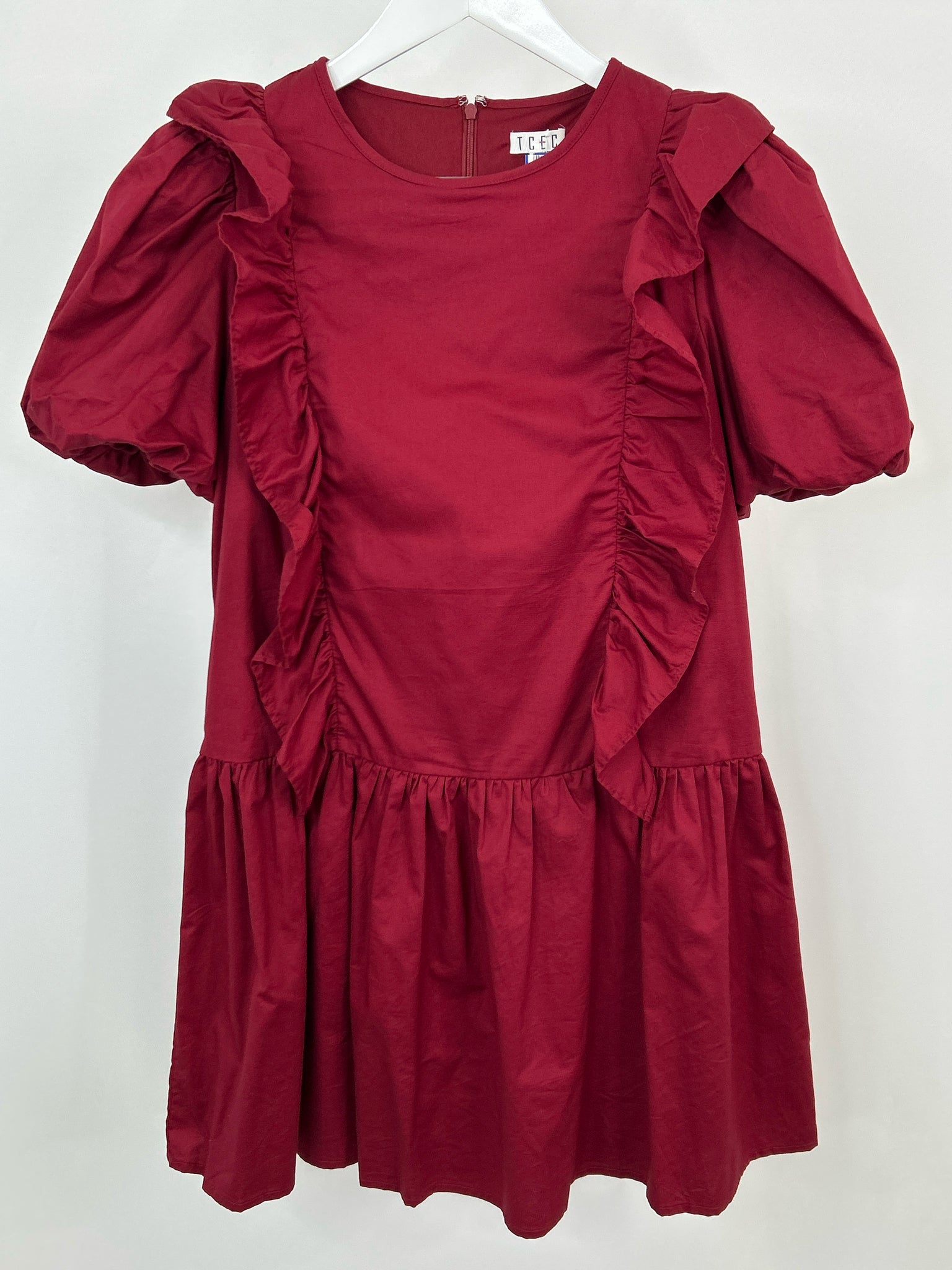 TCEC Size M DARK RED Women Dress