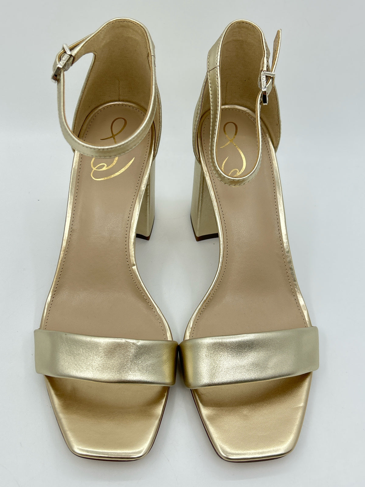 SAM EDELMAN Size 10 gold metallic Women Sandal