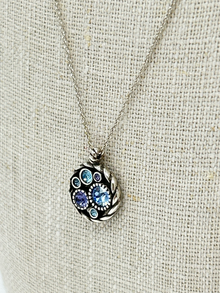 BRIGHTON Women SILVER AND BLUE Necklace