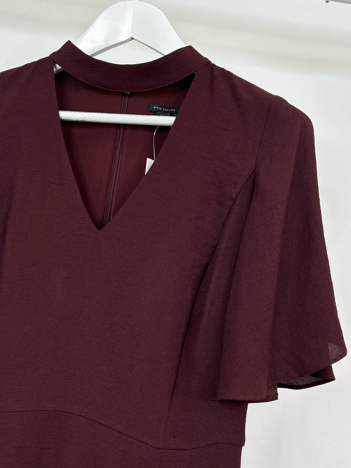 ANN TAYLOR Size 6 WINE Women Dress