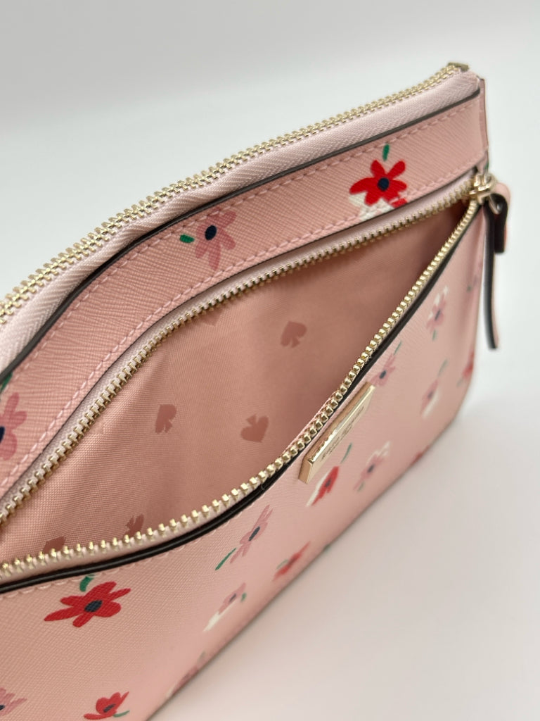 KATE SPADE Pink floral Wristlet