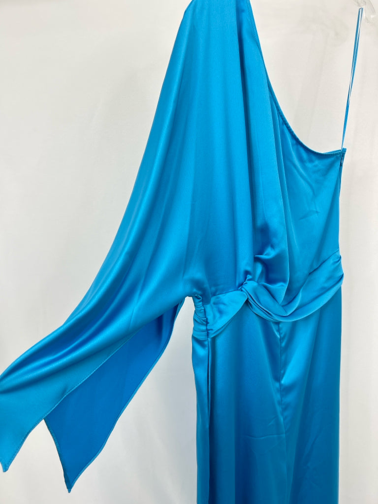 RAMY BROOK Women Size 10 Blue Satin Jumpsuit NWT