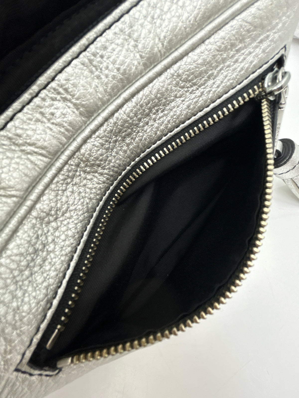 MARC JACOBS Silver Metallic Women Purse
