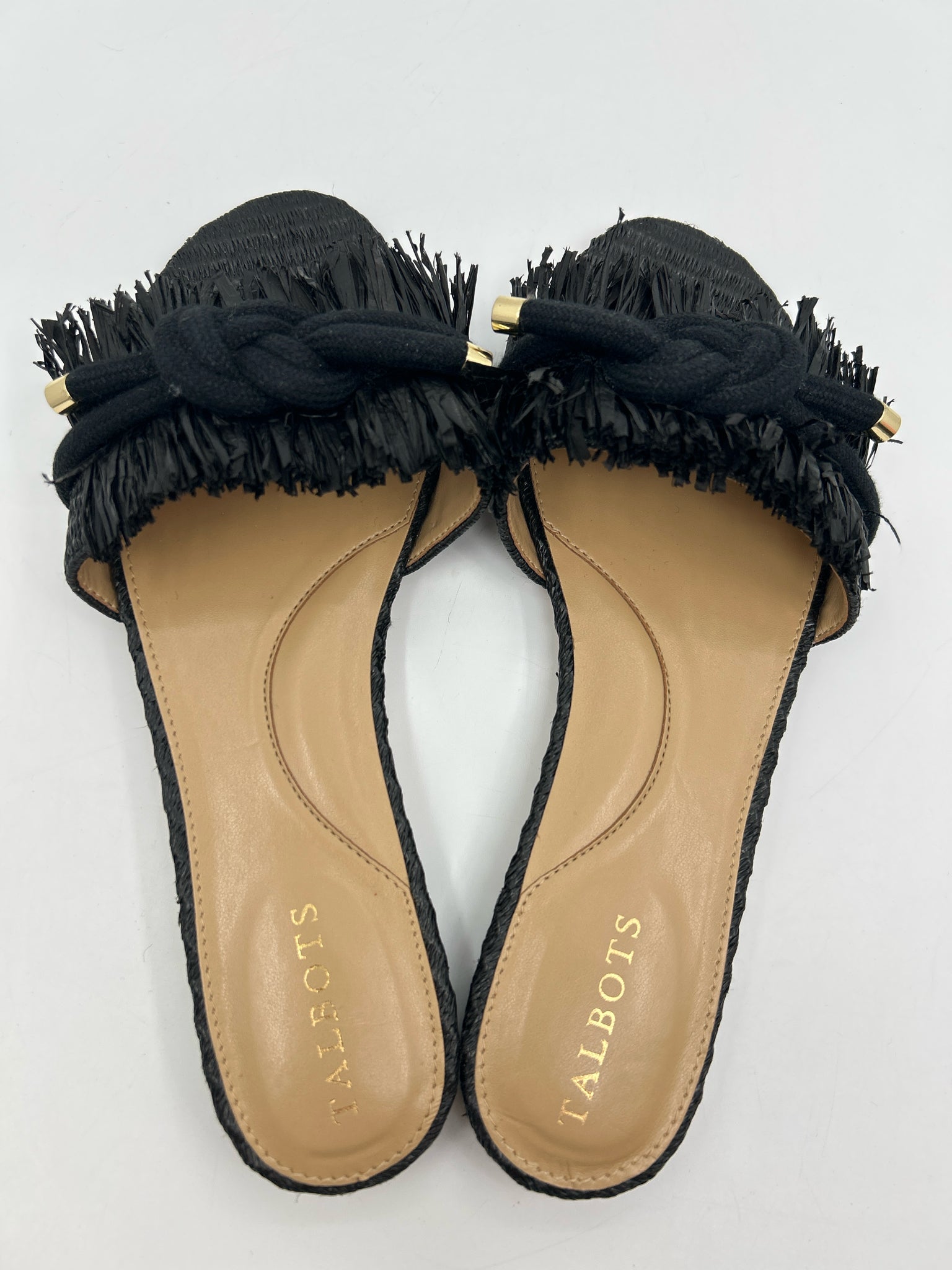 TALBOTS Size 8M Black Women Sandal