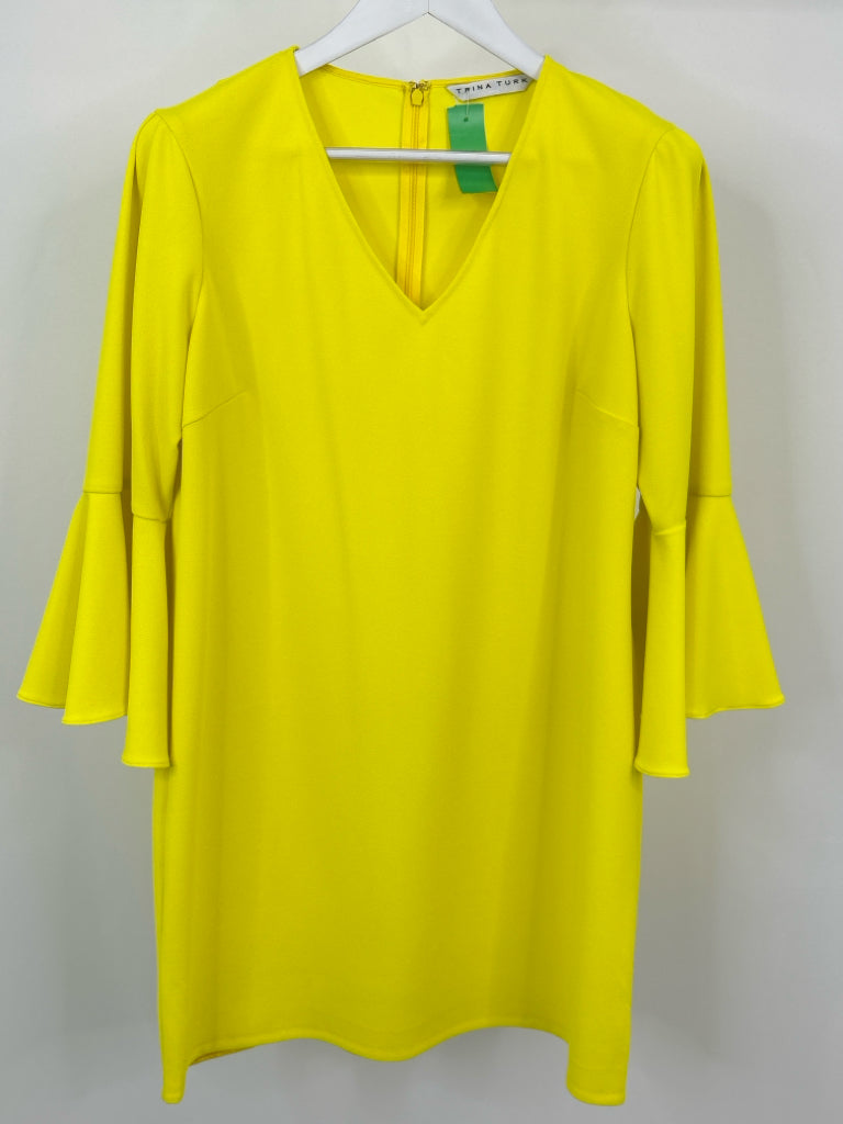 TRINA TURK Size M/L Yellow Dress