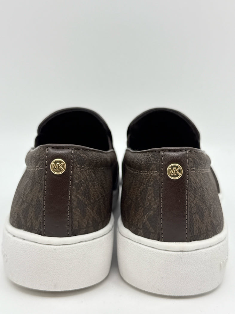 MICHAEL KORS Size 7.5M Brown Keaton Sneakers