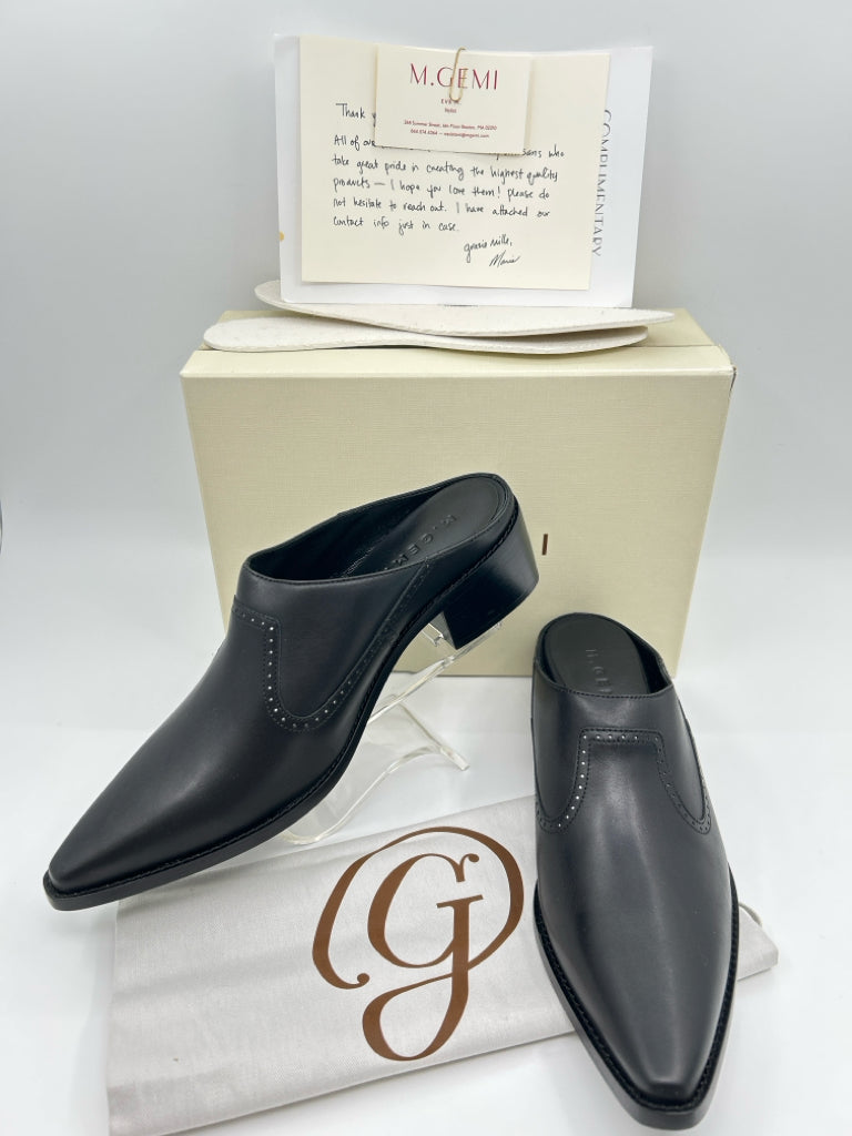 M.Gemi Women Size 41 Black Loafer NIB