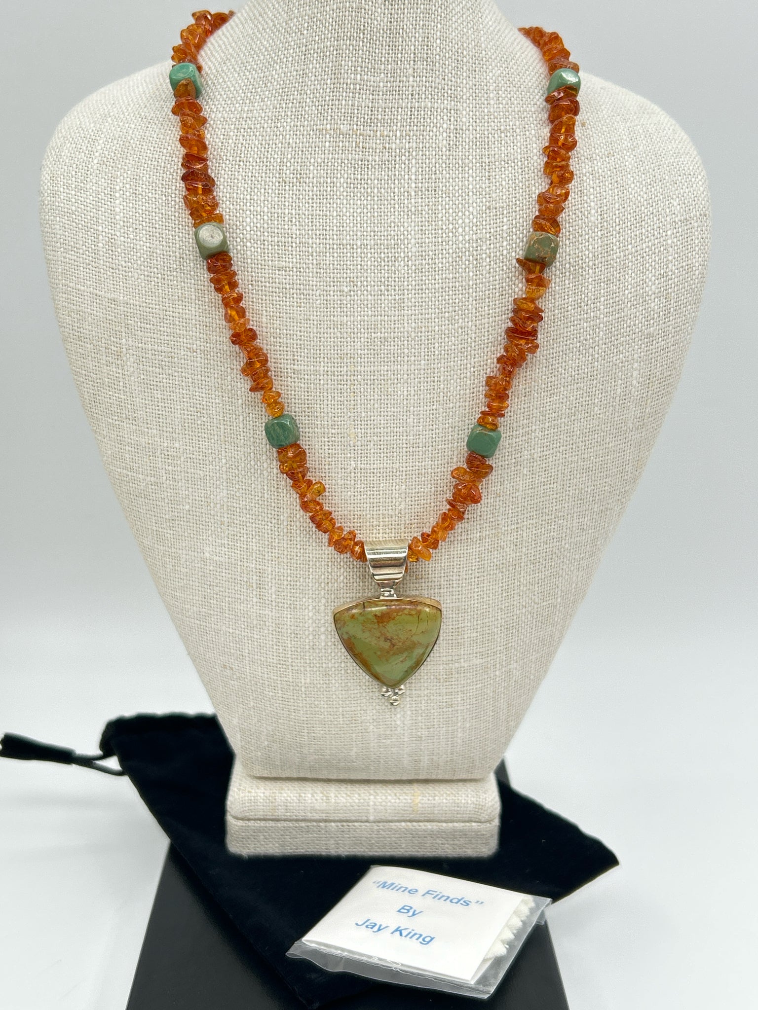 JAY KING ORANGE AND GREEN Necklace