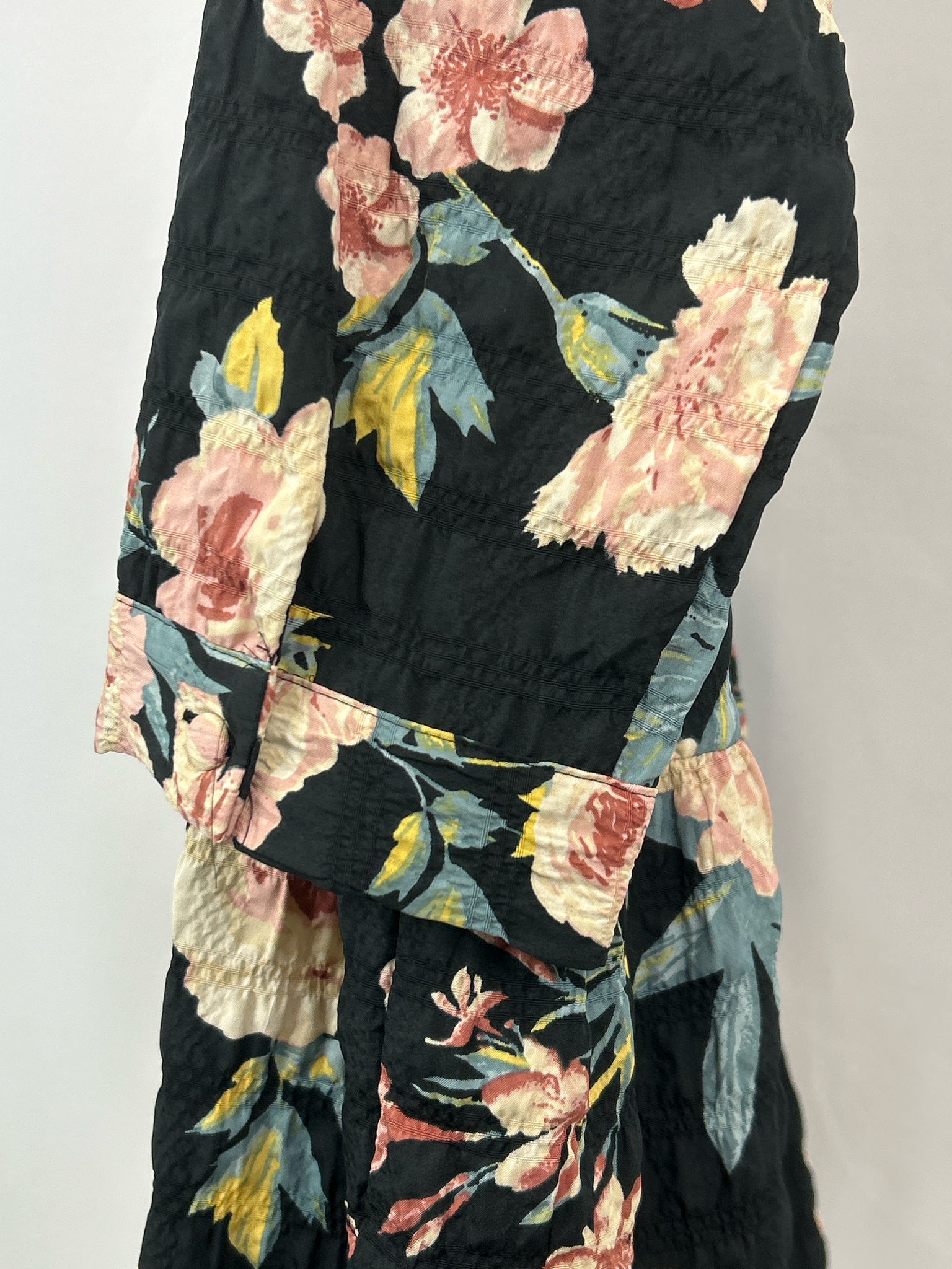 ZARA Size XL Black & Pink Women Dress NWT