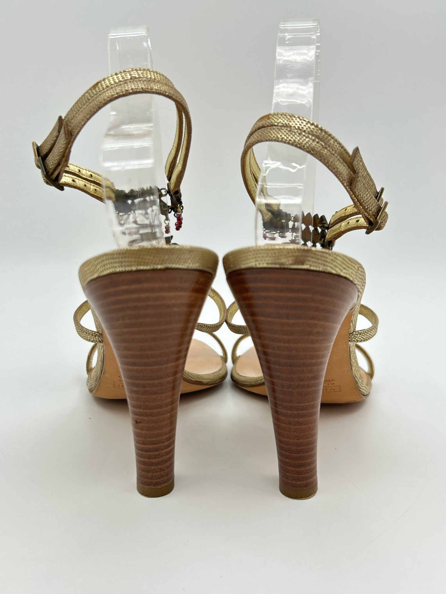 GIUSEPPE ZANOTTI Size 9.5B Gold Women Sandal