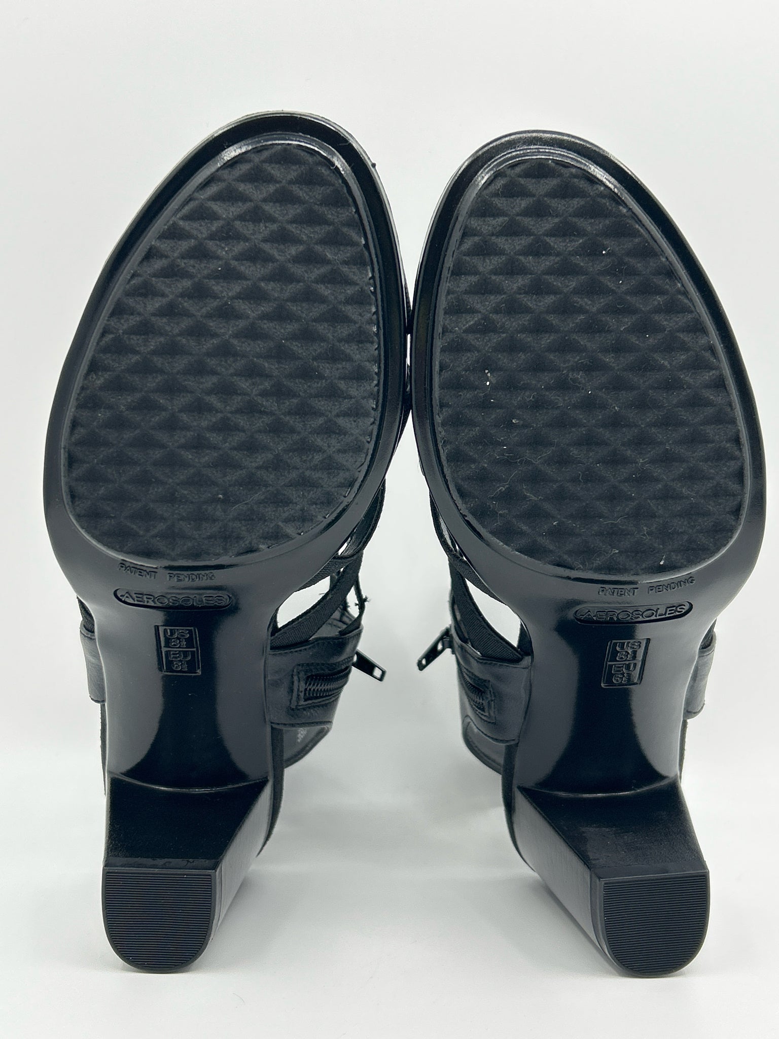 AEROSOLES Size 8.5 Black Women Sandal