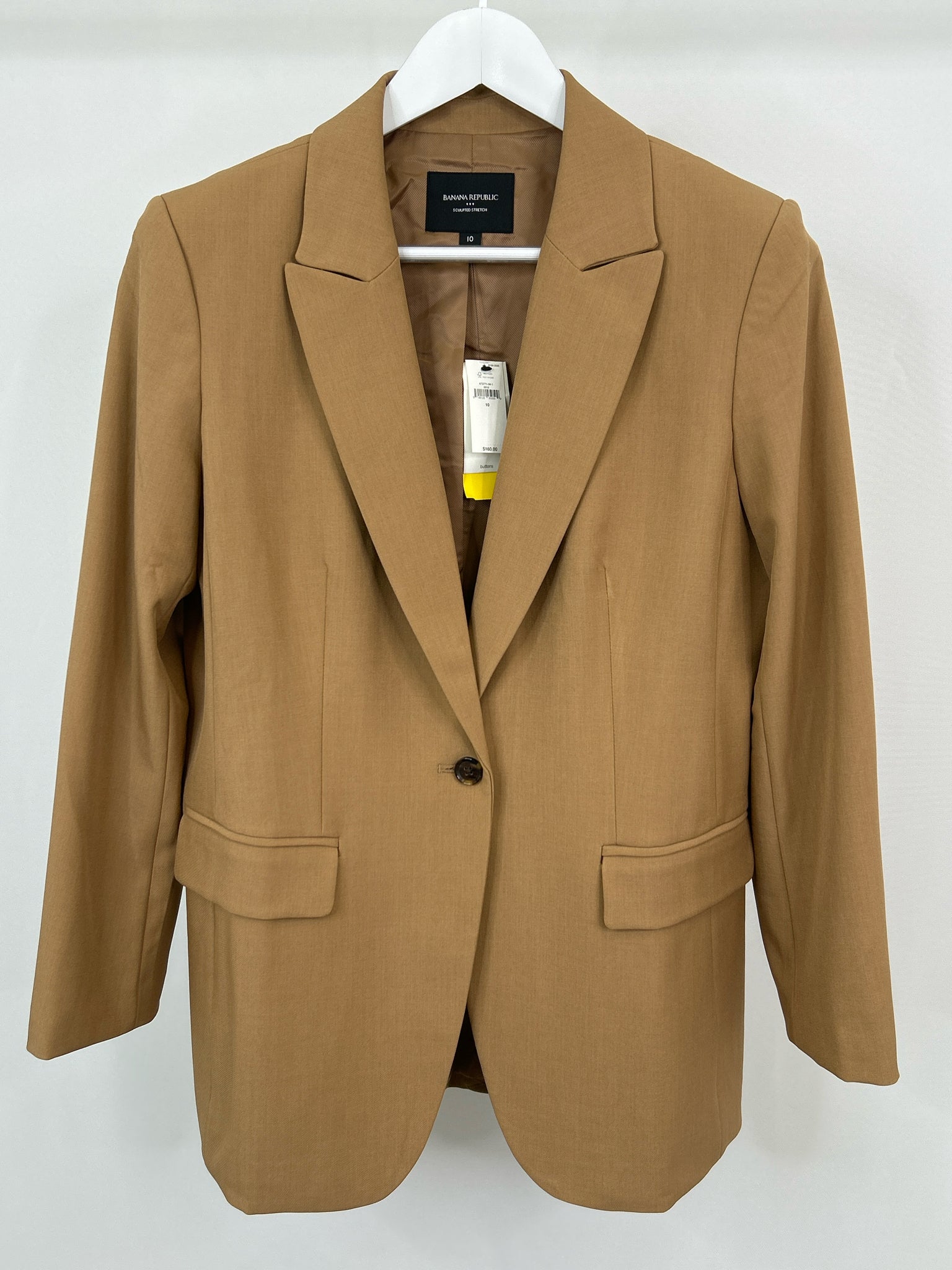 BANANA REPUBLIC Size 10 Tan Women Blazer NWT