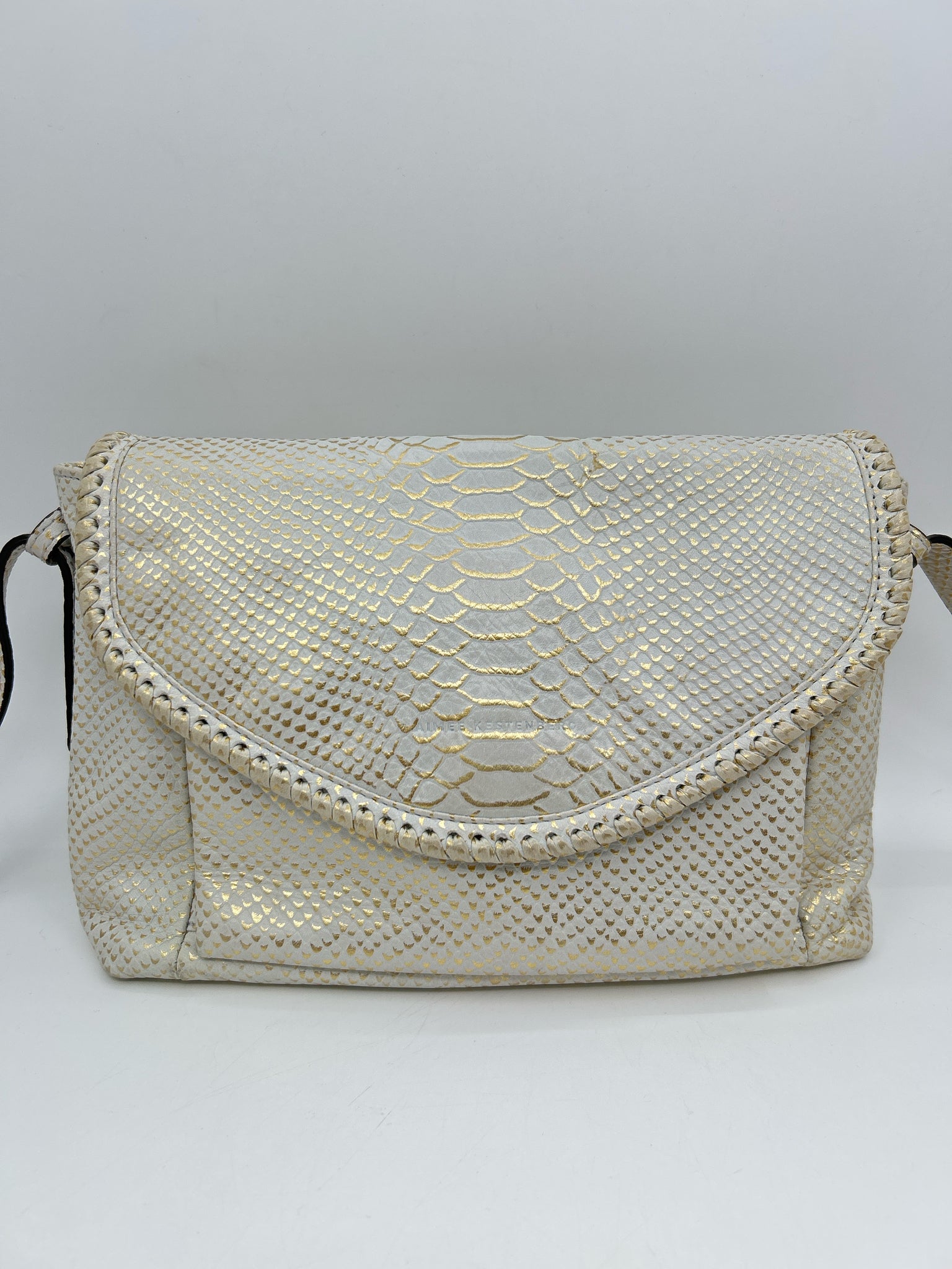 AIMEE KESTENBERG WHITE AND GOLD Women Purse