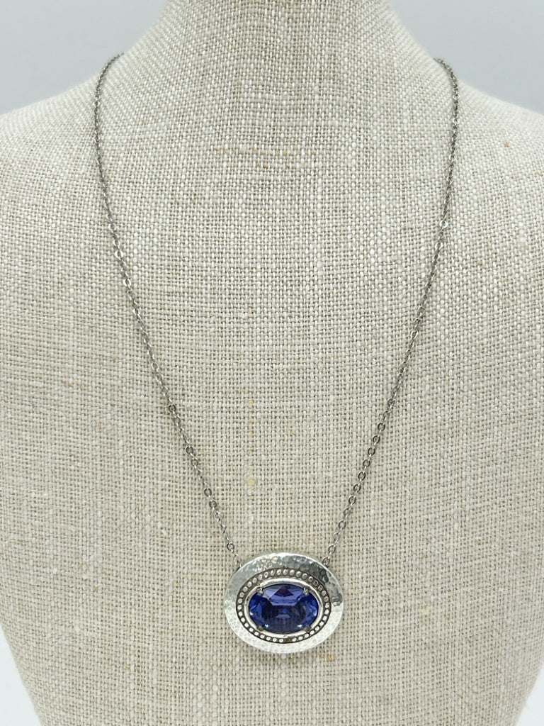 BRIGHTON Silver and Purple Necklace