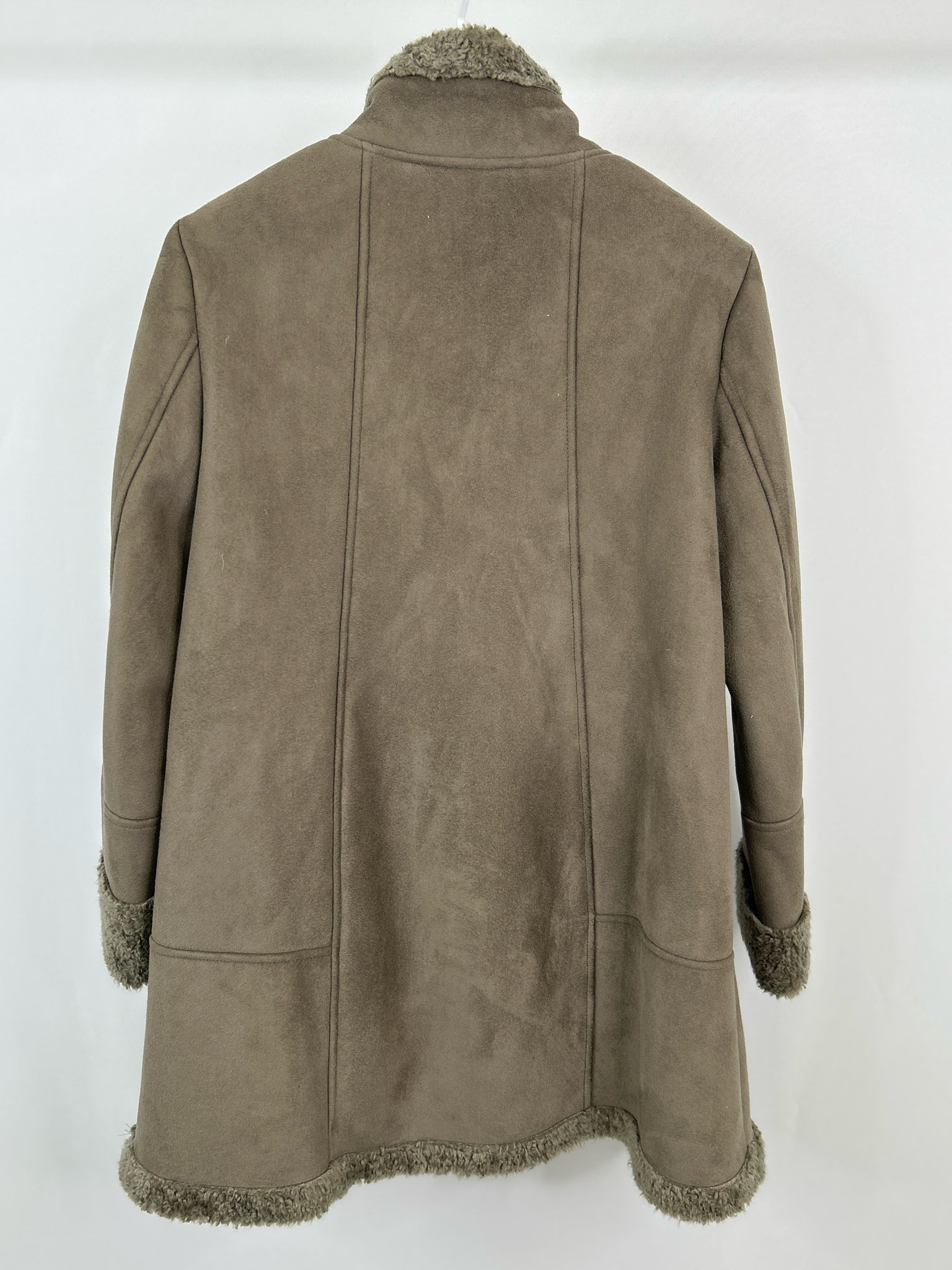 JONES NEW YORK Size L Taupe Women Coat