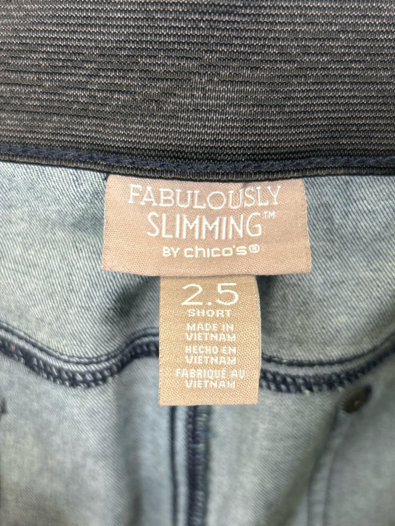 CHICO'S Size 14 DARK BLUE DENIM Women jeans