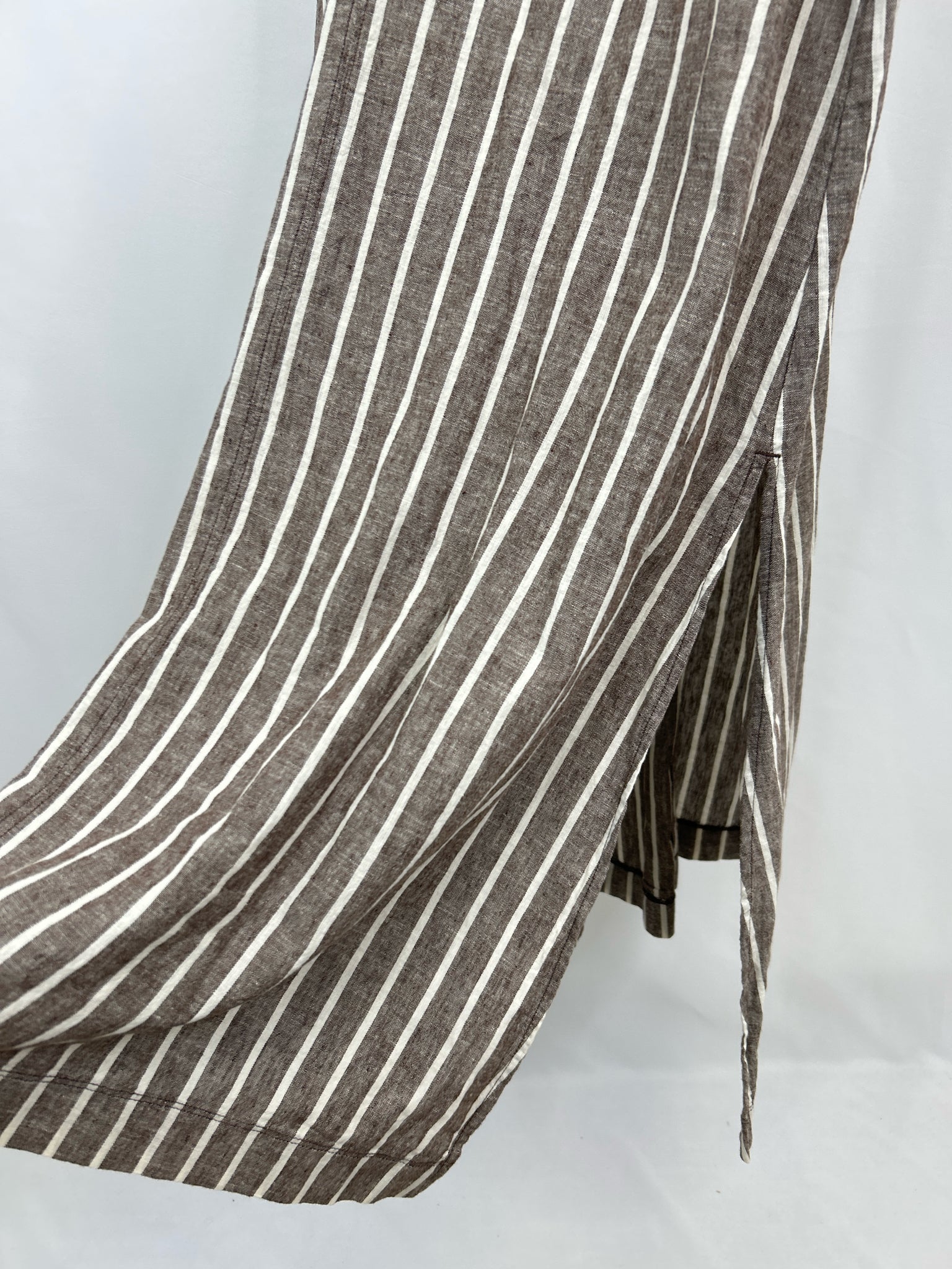 LOU & GREY Size S Brown Stripes Women Dress
